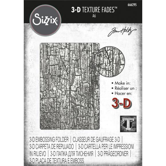Sizzix - Tim Holtz Halloween 2023 - Cracked 3D Texture Fades Folder