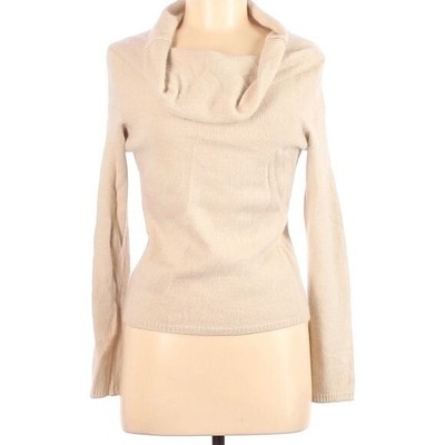 SISLEY Size S Italian beige wool blend sweater in excellent condition