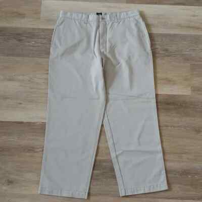 NWT Saks Fifth Avenue S5A Classic Fit Men's Khaki Pants Size 36X30