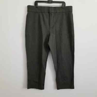 NWT Amazon Charcoal Gray Stretch Ankle Pants Size XXL