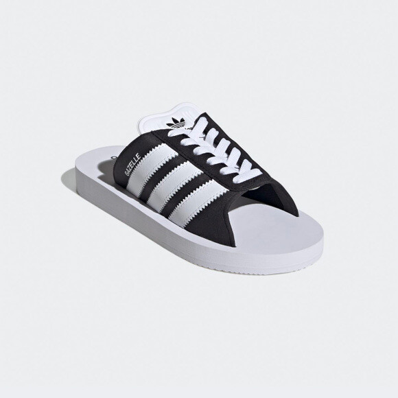 ◆adidas◆ Gazelle Beach White Black JQ7420 Amazon.com | Adidas JQ7420 Gazelle Beach Slide Shoes