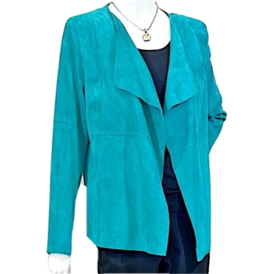 Teal top suede jacket