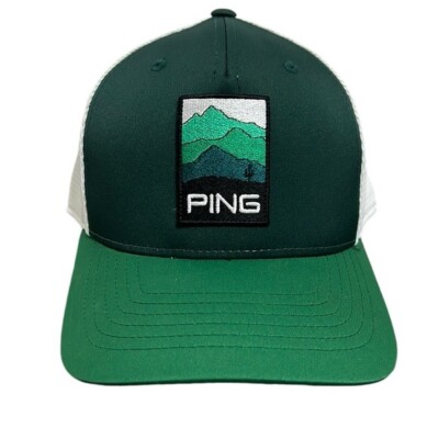 Ping Golf Hat SnapBack 110 Flex Fit Tech Green Trucker Adjustable Baseball Cap