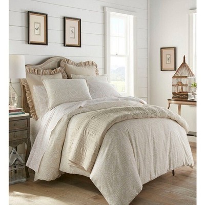 Stone Cottage Florence 100% Cozy Cotton-Comforter Set, King, Natural