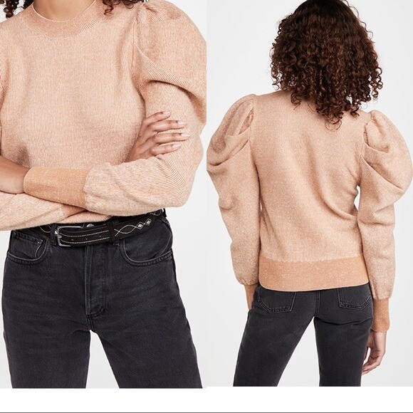 Pre-owned Ulla Johnson Marin 100% Wool Pullover Color: Amber Size P (fits Like Us2/4) In Orange