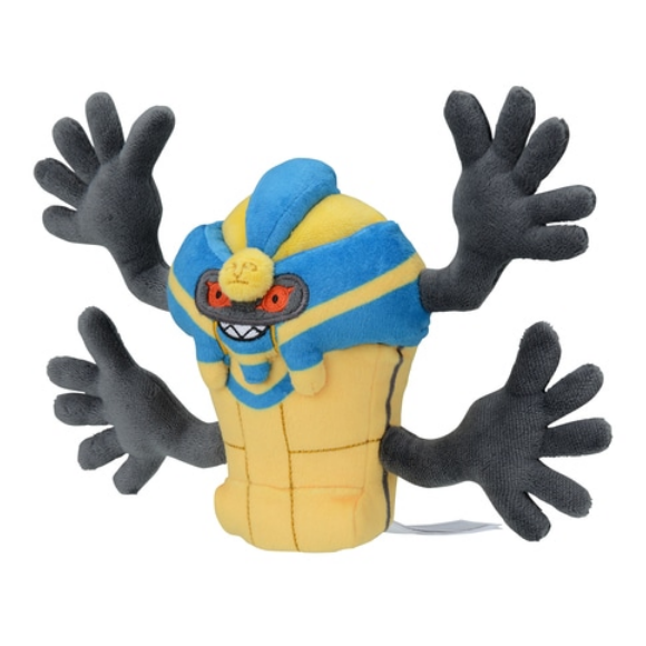 Pokemon Center оригинальный плюшевый покемон 563 размера Cofagrigus Unova 13 см Черный, белый