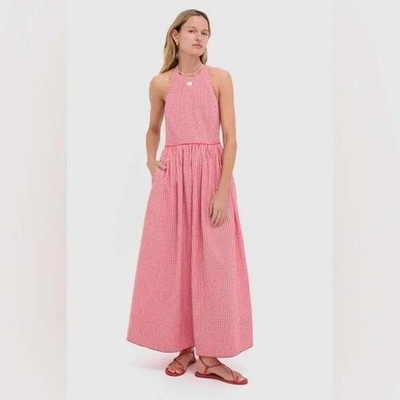 NWT Tuckernuck Women's Marcie Halter Dress Red Gingham Size XXS | eBay
