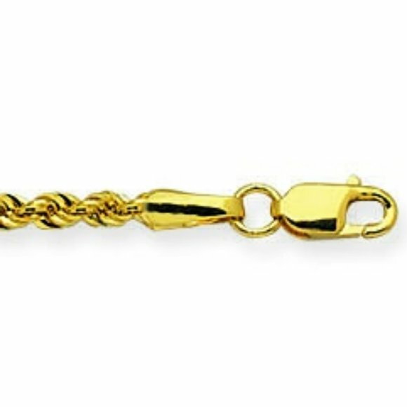 Pre-owned Element Shine/md 14 K Solid Yellow Gold 1.8 Mm Light Rope Chain Necklace 16", 18", 20", 22", 24"