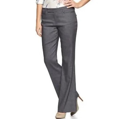 Gap Pants Womens 34x33 Gray Dress Modern Boot Cut Slacks Stretch 6R - NWT $69