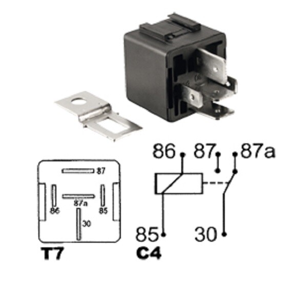 1 Kfz HD Hochleistungs Relais 12V 70A 100A Maxirelais ...