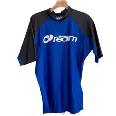 THE REALM Unisex Cycling Sports UV Protection 50 Shirt Top Blue Grey Size M NWT