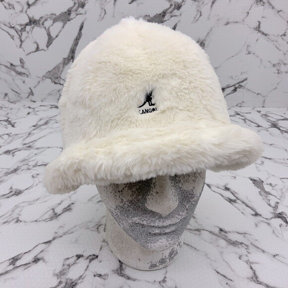 Men's Kangol Fuzzy Off White Faux Fur Casual Hat | eBay
