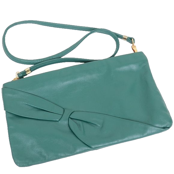 Vintage 60s Brixton Green Leather Vancouver Canada Shoulder Vintage 60s Brixton Green Leather Vancouver Canada Shoulder