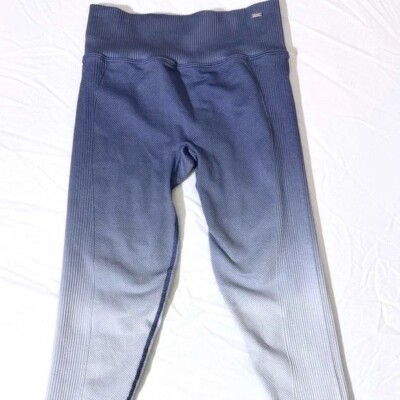 NWT VS PINK ACTIVE Blue Ombre Seamless Full Length Leggings Size: S/P