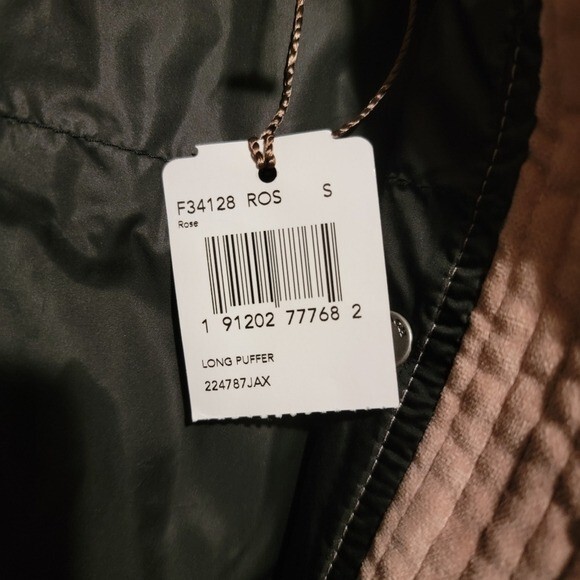 Pre-owned Coach Pink Puffer Jacket Size Small