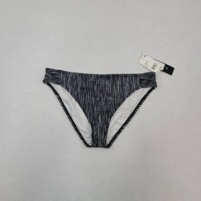 La Blanca Ripple Waves Side Shirred Bikini Bottom womens size 14 hipster