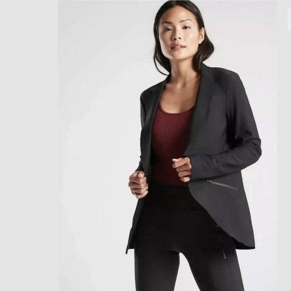 

ATHLETA Черная куртка-блейзер-стрейч Interstellar Luxe  XS (UPF 50, Черный, INTERSTELLAR