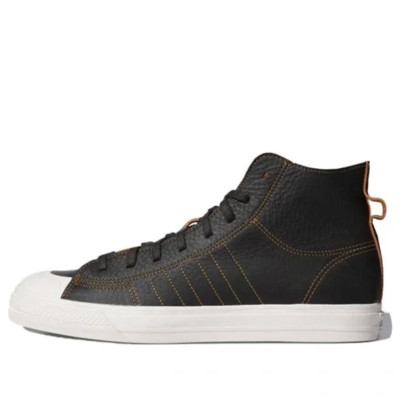 adidas Originals Nizza Hi RF Brown Leather Shoes Men's 7.5 FV0686