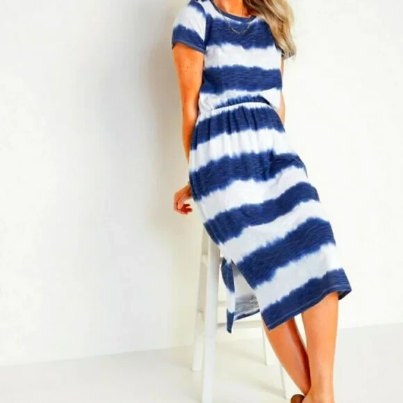 

Платье миди в полоску Old Navy Blue, размер, Multicolor