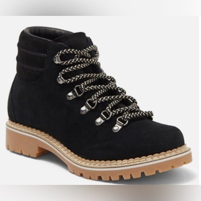 La Montelliana 1965 Alce Boots Hiker Suede Lace Up Lug Sole Booties Size 39 US 9