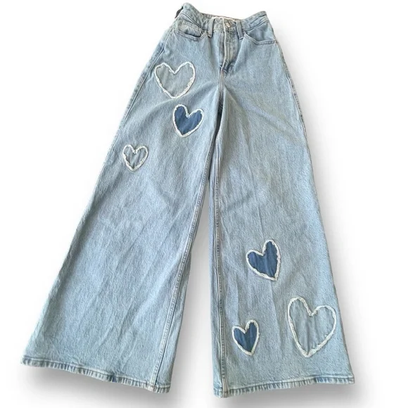 andmary Heart hip denim Sサイズ ANDMARY】Heart hip denim