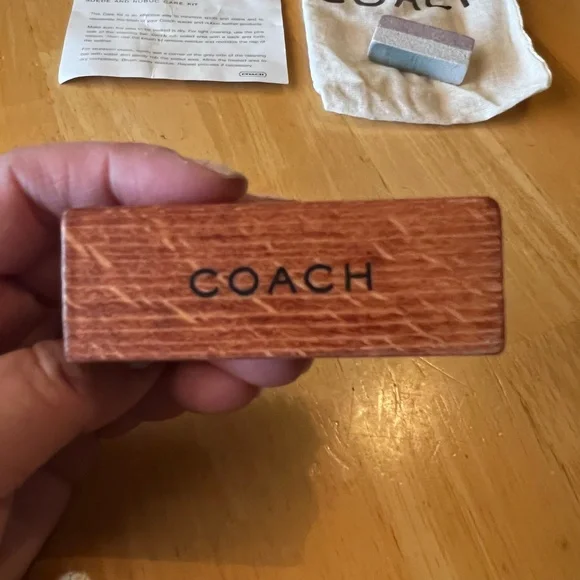 coach suede cleaning kit and brush