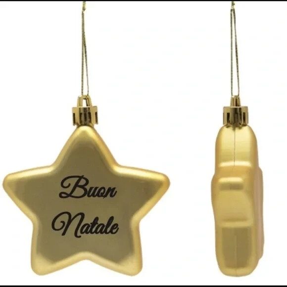 Buon Natale Christmas Ornament Set of Three - NWT