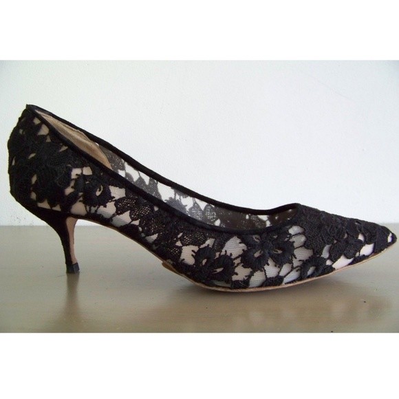 Kurt Geiger Tiarella Lace Court Shoes Pumps 42