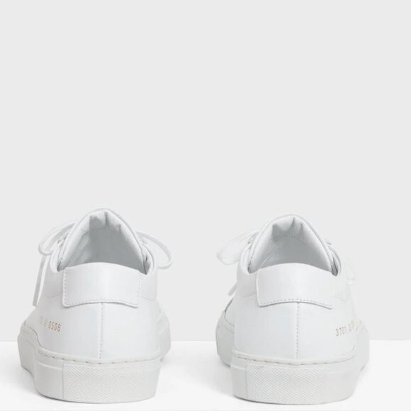 Pre-owned Common Projects Original Achilles Leather Low Top Sneakers In White