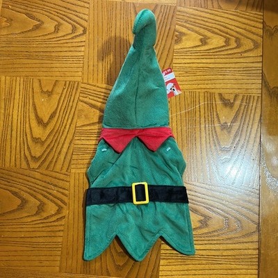 DOG COAT SWEATER Elf Cape Holiday Christmas NWT L Pet Fashion Apparel Costume