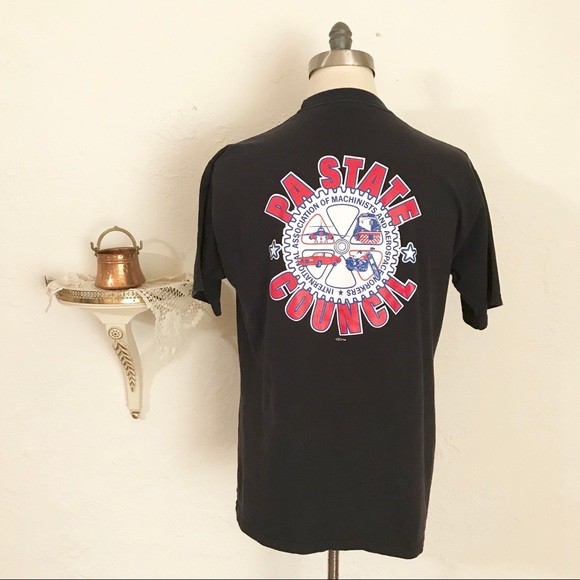 Vintage Machinist & Aerospace Workers T-Shirt Size XL #740