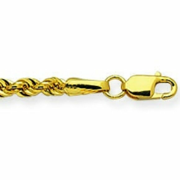 Pre-owned Element Shine/md 14 K Solid Yellow Gold 2.0 Mm Rope Chain Necklace 16", 18", 20", 22", 24", 30"