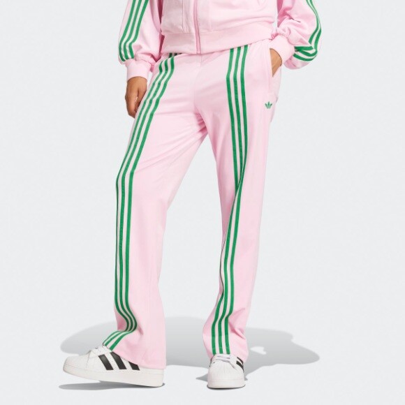 Женские велюровые спортивные брюки Adidas 70s - Розовый / JN8289 / Ускоренная доставка