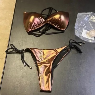 Navneet Women's Bronze/Black Interior Bikini S NIB