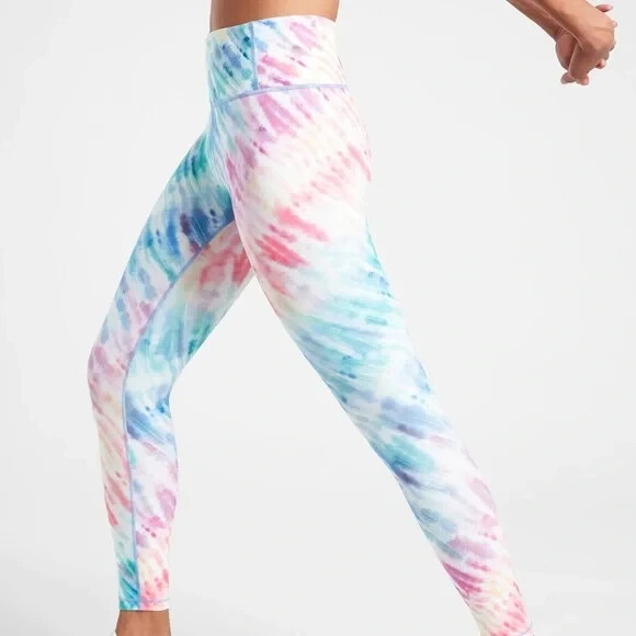 

Узкие леггинсы Athleta Love Proudly 7/8 цвета Rainbow, размер, Multicolor