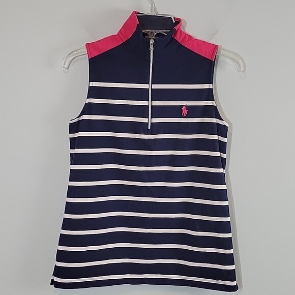 POLO Ralph Lauren Golf sleeveless quarter zip navy blue