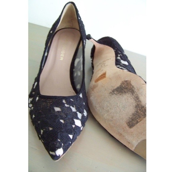 Kurt Geiger Tiarella Lace Court Shoes Pumps 42