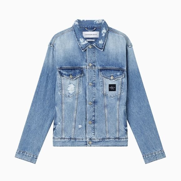 Calvin Klein Regular 90S Denim Jeans Jacket Blue Men's
