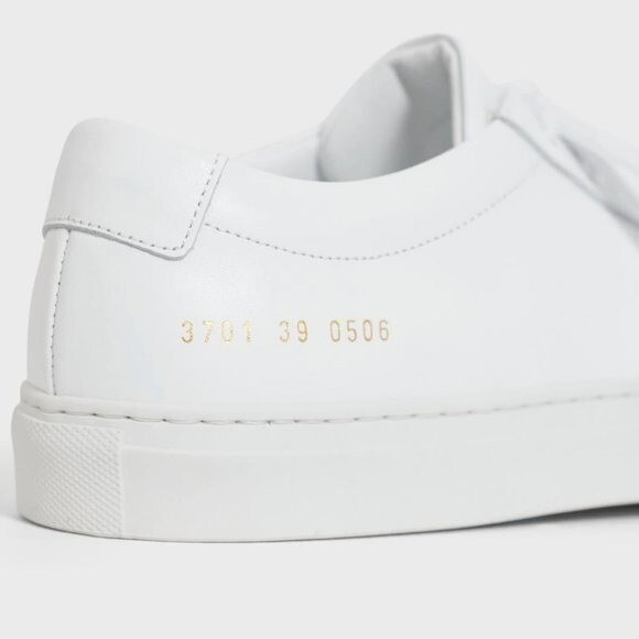 Pre-owned Common Projects Original Achilles Leather Low Top Sneakers In White