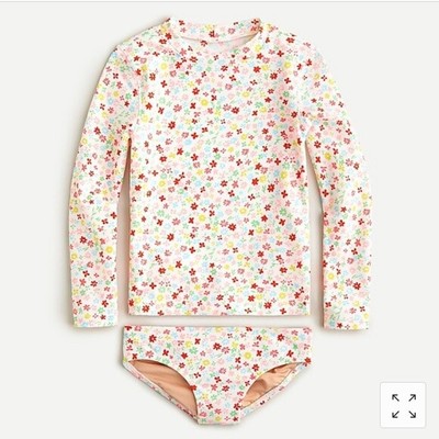 

Рашгарды для девочек J.Crew Crewcuts, цветочный узор,  лет, Floral