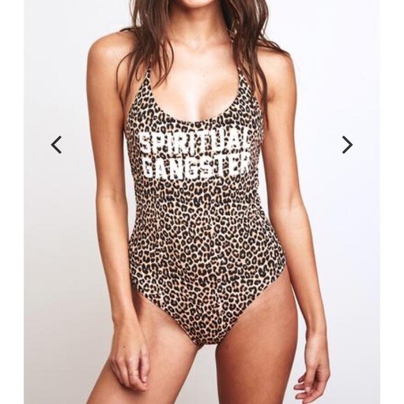 NWt Spiritual Gangster sz S One Piece Leopard $98 ripcurl