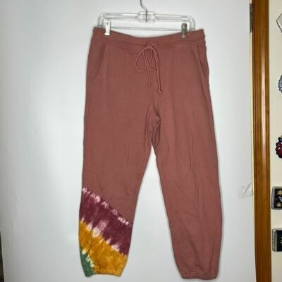 NWT VLVT Velvet Womens Pants Sweatpants Nissa04 Cotton Tie Dye L LARGE