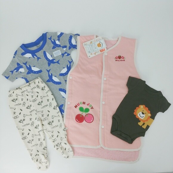 NWT 4pc Lot of Gap Baby Clothes Carters Organic