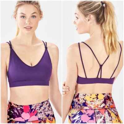 Fabletics S Dara Seamless Bralette Eggplant Purple Never Worn/Washed