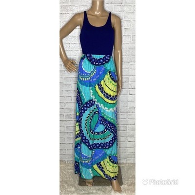 Alice & Trixie silk sleeveless maxi dress m medium 