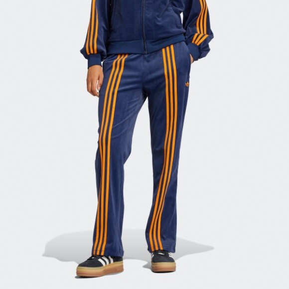Женские велюровые спортивные брюки Adidas 70s - Night Indigo JN8290 / Ускоренная доставка
