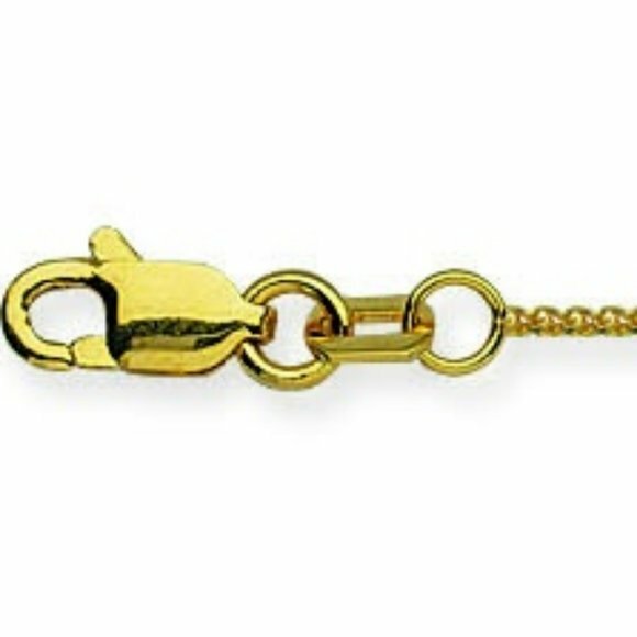 Pre-owned Element Shine/ Md 14k Solid Yellow Real Gold 0.8 Mm Round Wheat Chain Necklace 16", 18", 20"