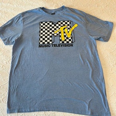 GUC MTV blue short sleeve T-shirt -pay homage to this icon of entertainment  