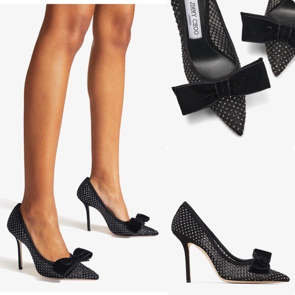 JIMMY CHOO パープル スタースタッズ ハイヒール 38 1/2 JIMMY CHOO パープル スタースタッズ ハイヒール 38 1/2