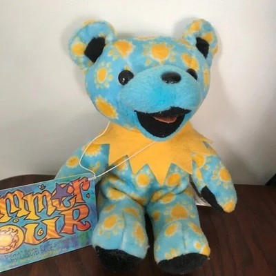 Grateful Dead Beanie Bear Liquid Blue Summer Tour Sunshine Collectors NWT